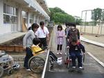 総合学習　車いす初体験